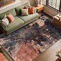 Medallion Vintage Look Carpet for Living Room