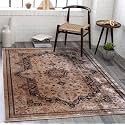 Medallion Vintage Look Carpet for Living Room