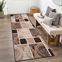 Medallion Vintage Look Carpet for Living Room
