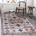 Medallion Vintage Look Carpet for Living Room