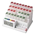 MedCenter 31-Day Pill Organizer System with 4-Time Talking Alarm