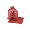 Medegen Medical Products 173 Red/Black Bio-Hazardous Waste Bags, 2 mil (Pack of 100)