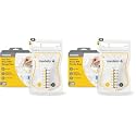 Medela Easy Pour Breastmilk Storage Bags | 50 Count 210ml | Disposable Leakproof Breast Milk Bags with Milk Protection | Recyclable &amp; BPA Free (Pack of 2)
