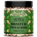 250 gm Medhyata Fresh Whole Roasted Salted Pistachios | Salted Pista With Shell - (Jar Pack)