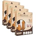Moisturising Silicon Heel Peny Socks with Anti-Heel Full Length Waterproof Rubber Socks for Pain Relief and Foot Care Protection for Men and Women - (Size-Small)(5-6) Brown Pack of 4