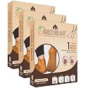 Anti Crack Gel Heel And Foot Protector Full Length Waterproof Rubber Socks Moisturizing Silicon Heel Peny Socks Pain Relief For Men & Women - (Size-Small)(5-6) Brown Pack of 3
