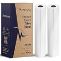 Medical Exam Table Paper 17"x125 Feet - 2 Rolls of Disposable White Table Paper Rolls for Doctor's Offices, Chiropractors, and More - Latex Free Bed Sheet