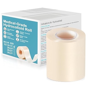 medical grade hydrocolloid bandage roll 5cm x 16ft skin tone-big