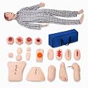 Medical Mannequin for Training – Nursing Manikin Full Body Trauma Patient Care Manikin Simulator with CPR, Catheterization & Wound Care Practice for Nursing Students & Medical Schools