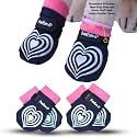 Medical Therapeutic Double Sided Non-Slip Cotton Dog Socks | PawFlex Comfy Pawz Silicone Grip on Inner Cuff No Twisting or Sliding Off | Senior &amp; Disabled Dog Traction Control |Pet Paw Protection