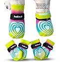 Medical Therapeutic Double Sided Non-Slip Cotton Dog Socks | PawFlex Comfy Pawz Silicone Grip on Inner Cuff No Twisting or Sliding Off | Senior &amp; Disabled Dog Traction Control |Pet Paw Protection