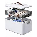 Medicine Cabinet Organizer Box for Medication Storage, 2-Tier