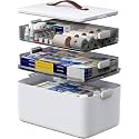 Medicine Cabinet Organizer Box for Medication Storage, 3-Tier
