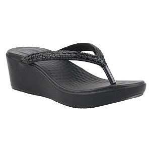 Medifeet Slip-On Wedges Sandals II Rhinestones and
