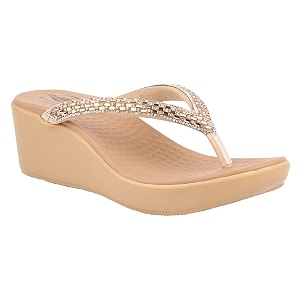 Medifeet Slip-On Wedges Sandals II Rhinestones and