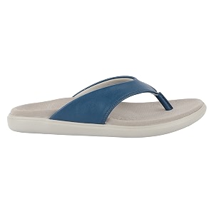 Medifeet Womens Leather Thong Slippers