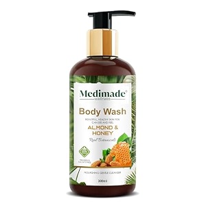 medimade almond amp honey body wash for men amp women  for soft smooth amp glowing skin