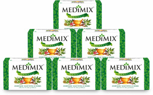 medimix classic soap  pack of 6  75g each  ayurvedic soap with 18 herbs  6 x 125 g