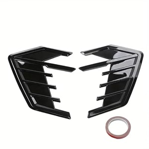medirich lifesciences  car bonnet vent cover decorative air flow intake hood scoop bonnet vent cover black stylish car accessory compatible with all car39s amp suv39s air vent 2068