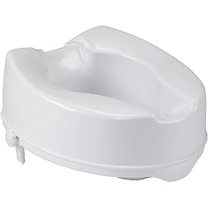 meditive medical raised toilet seat with lock standard seat
