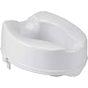 MEDITIVE Medical Raised Toilet Seat with Lock, Standard Seat