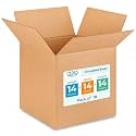 Medium Cube Moving &amp; Shipping Boxes 14x14x14 inches (10-Pack) - Extra Strength 200 lb vs Regular - Corrugated Strong Packaging Boxes - Cardboard Box for Shipping - Medium Box by IDL Packaging
