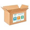 Medium Moving &amp; Shipping Boxes 10"L x 6"W x 6"H (25-Pack) - Extra Strength 200 lb vs Regular - Corrugated Packing Boxes for USPS/UPS/FEDEX - Durable Cardboard Box - Shipping Box by IDL Packaging