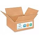 Medium Moving &amp; Shipping Boxes 10"L x 10"W x 4"H (25-Pack) - Extra Strength 200 lb vs Regular - Corrugated Shipping Boxes for USPS/UPS/FEDEX - Box for Packing - Heavy Duty Box by IDL Packaging