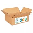 Medium Moving &amp; Shipping Boxes 10 x 8 x 3 inches (5-Pack) - Extra Strength 200 lb vs Regular - Corrugated Packing Boxes - Corrugated Box - Packing Box for Moving Medium Volume by IDL Packaging