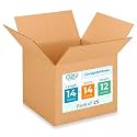 Medium Moving &amp; Shipping Boxes 14"L x 14"W x 12"H (25-Pack) - Extra Strength 200 lb vs Regular - Corrugated Easy-to-Recycle Cardboard Boxes - Corrugated Packaging Box - Moving Box by IDL Packaging