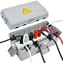 Medium Outdoor Electrical Box Weatherproof Box Medium Outdoor Electrical Box, -Grey