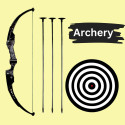 Medivedas Archery Set for Kids Bow And Arrow Set For Kids, Boys, Girls - Black Archery Kit
