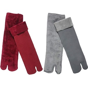 winter thermal toe dark colour wool heavy duty warm ankle length socks womengirls