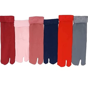 winter thermal toe dark colour wool heavy duty warm ankle length socks womengirls