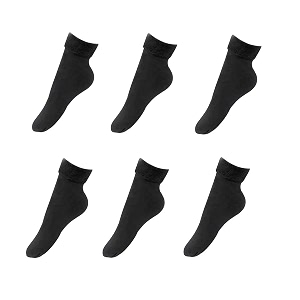winter thermal toe dark colour wool heavy duty warm ankle length socks womengirls