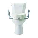 Medline 5" Elongated Raised Locking Toilet Seat, 400 lb Capacity