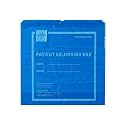 Medline Patient Plastic Belongings Bag with Drawstring, Blue, Hospital Essentials, 20" x 20", Pack of 250