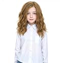 MEDO Blonde Brown Wig Kids Short Curly Wig Mixed Brown Wig for Girls 12inch Heat Resistant Synthetic Wig for Cosplay Halloween (Brown Blonde)