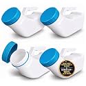 MedVance 1000mL Premium Urinals for Men Spill Proof Glow in Dark Lid 4 Pack