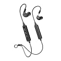 MEE audio M6 PRO Musicians' In-Ear Monitors Wired + Wireless Combo Pack: Includes IEMs, 2 Audio Cables and BT3 Hi-Res Bluetooth Audio Adapter w/aptX, LDAC, Auracast Support, &amp; Built-In Headset (Black)