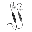 MEE audio M6 PRO Musicians' in-Ear Monitors Wired + Wireless Combo Pack: Includes IEMs, 2 Audio Cables and Hi-Res Bluetooth Audio Adapter w/aptX, LDAC, Auracast Support, &amp; Built-in Headset (Clear)