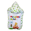 Mee Mee 3 in 1 Baby Bed, Sleeping Bag & Carry Nest, Animal Print, Shearing Finish & Cotton Soft from Inside, Machine Washable & Portable Bassinet, 0M+, Green