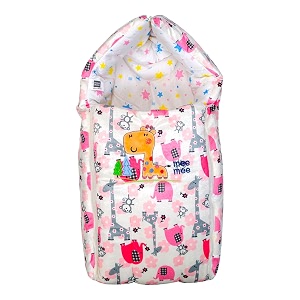 mee mee 3 in 1 baby bed sleeping bag amp carry nest koala bear embroidery shearing finish amp cotton soft from inside machine washable amp portable bassinet 0m pink