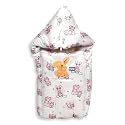Mee Mee 3 in 1 Baby Bed, Sleeping Bag &amp; Carry Nest, Rabbit Embroidery, Shearing Finish &amp; Cotton Soft from Inside, Baby Bedding for New Born &amp; Infant, Machine Washable &amp; Portable Bassinet, 0M+, Pink