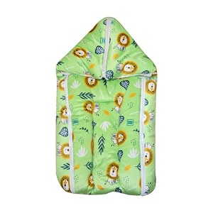 mee mee 3 in 1 baby carry nest amp lounger with lion print soft shearing finish cotton inner lightweight portable baby bed for supervised use only foldable machine washable 0 months green