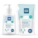 Mee Mee Anti-Bacterial Baby Liquid Cleanser Bottle (500ml) with Refill Pack (500ml) Combo Pack of 2 | Anti-Bacterial | Kills 99.9% Germs, pH Balanced Dermatologically Tested Formula