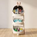 Mee Mee Astro Buddy Storage Organizer | 30L Kids Storage Cabinet with Dust-Proof Cover | PP Plastic Toy Organizer with Lockable Wheels | Space-Saving Nursery Storage