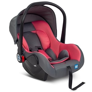 mee mee little explorer 4-in-1 baby car seat amp carry cot with canopy  convertible car seat rocking rocker amp feeding seat  model name little explorer  015 months  weight capacity up to 13 kg pink