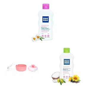 mee mee baby lotion with fruit extracts- 500 ml amp mee mee 1030 c powder puff pink 60g amp mee mee baby oil with fruit extractsmoisturising baby lotion with fruit extracts baby oil - 200ml