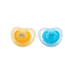 mee mee baby pacifier soft nipple blueyellow